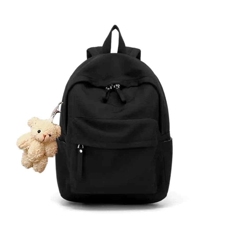 Black with Plush Bear
