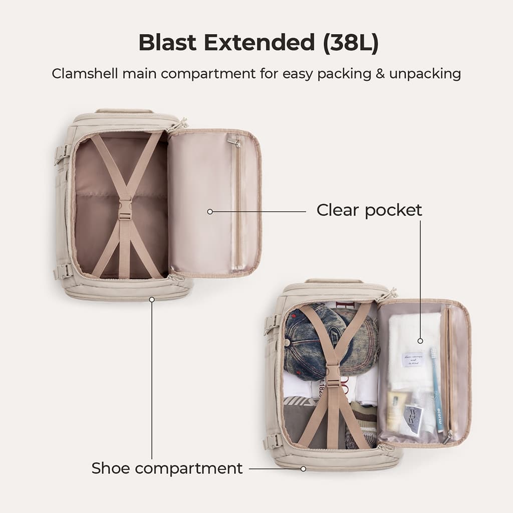 BAGSMART Expandable Travel Backpack 28-38L Waterproof — image 9