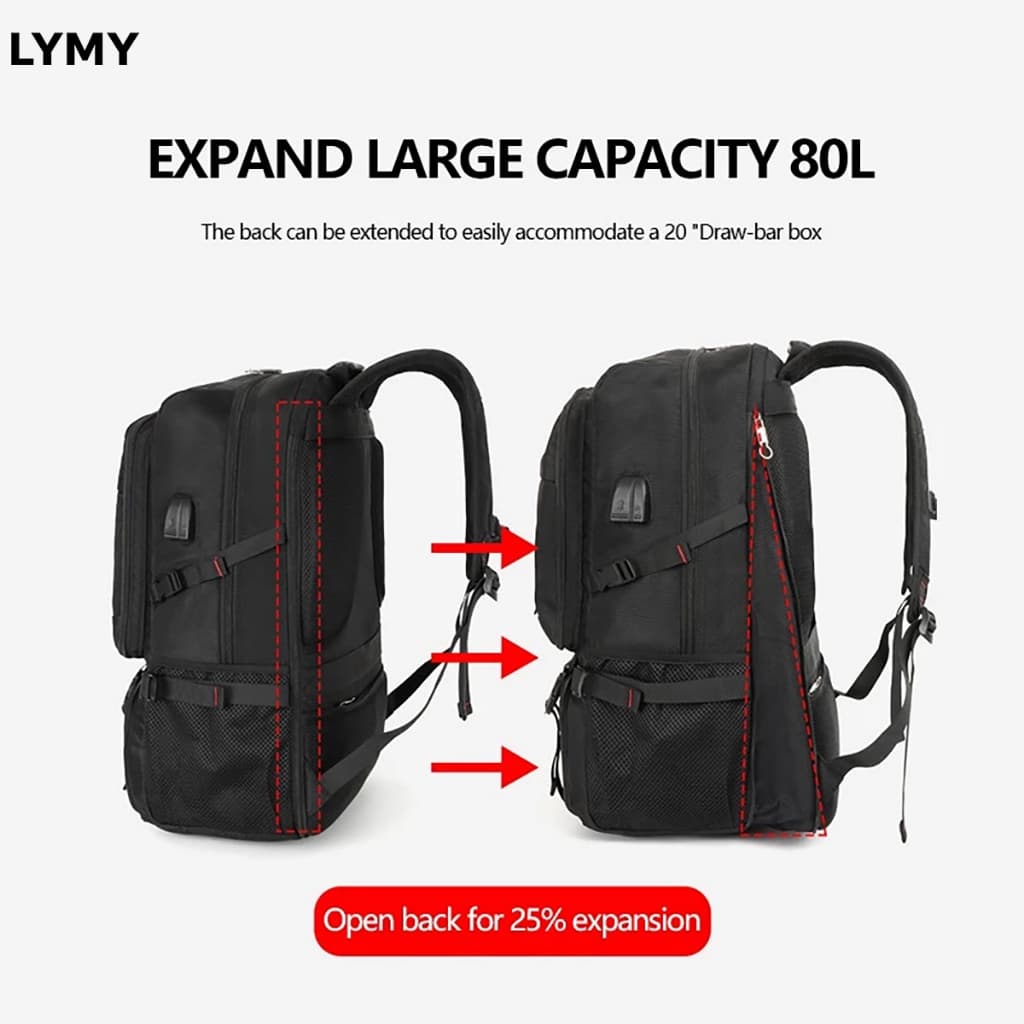 LYMY Waterproof Travel Backpack 50L/80L — image 8