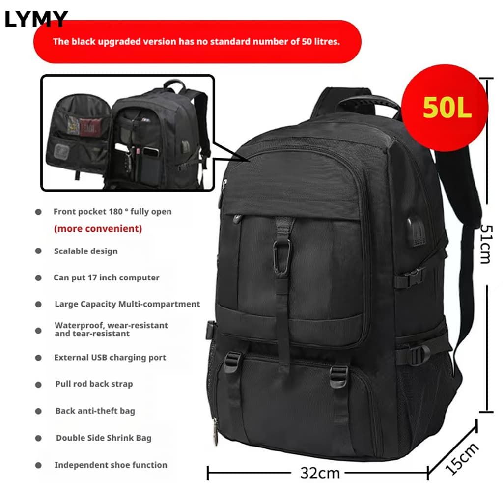 LYMY Waterproof Travel Backpack 50L/80L — image 5
