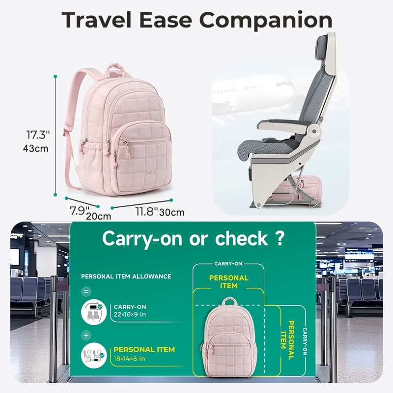 BAGSMART Waterproof Laptop Backpack 15.6 Inch — image 4