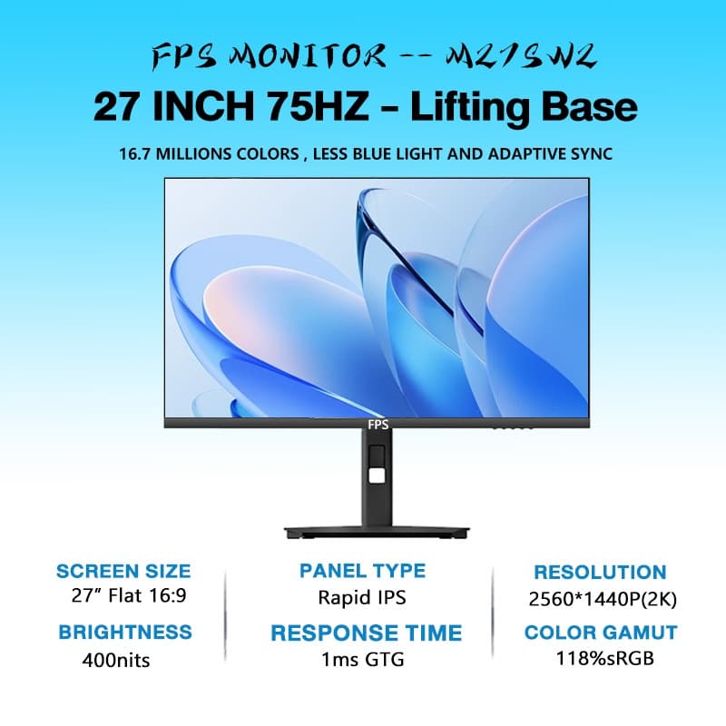27"  75hz 2K Lift - -M27SW2