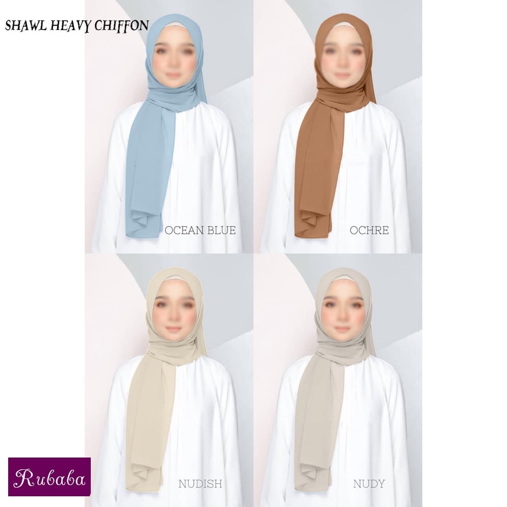 Heavy Chiffon Shawl Hijab Scarf — image 2