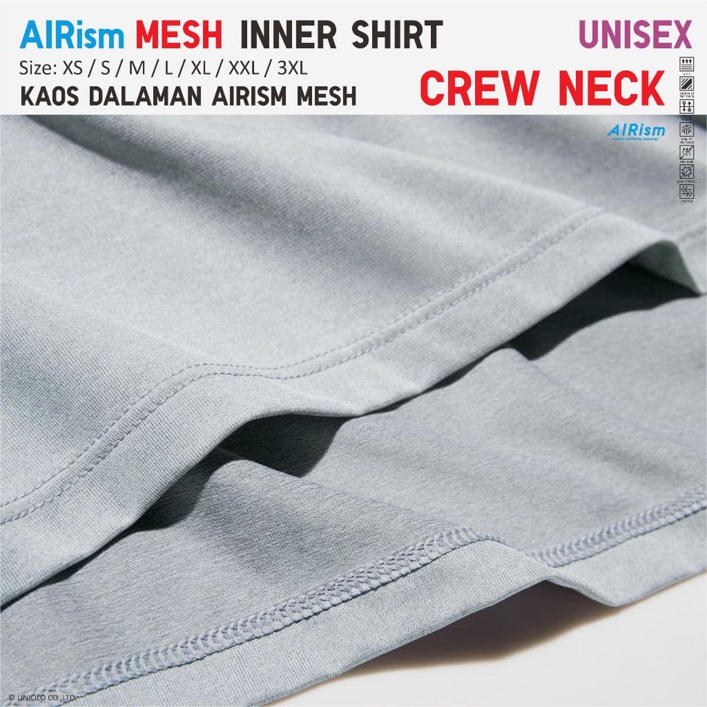 UNIQLO Airism Mesh Crew Neck Undershirt — image 6