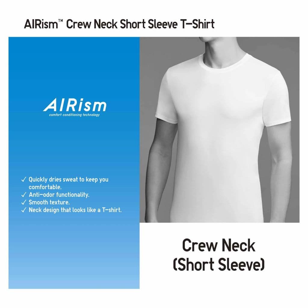 UNIQLO Airism Mesh Crew Neck Undershirt — image 7