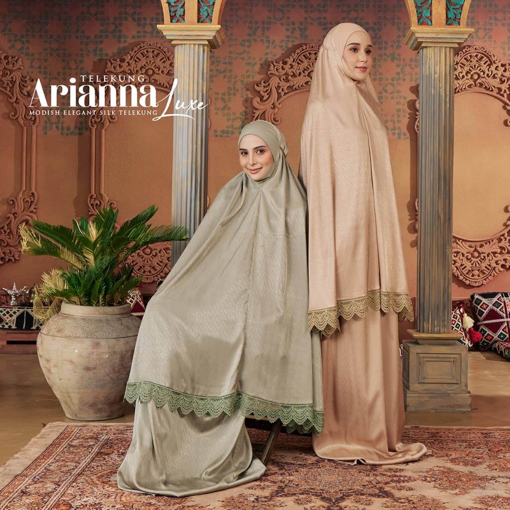 Arianna Luxe Silk Telekung Prayer Robe — image 8