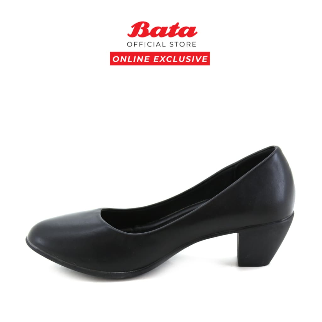 BATA Women's Black Formal Block Heel Pump — image 3