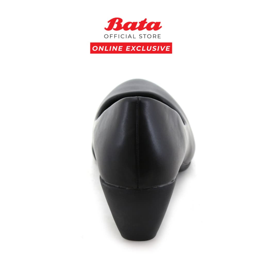 BATA Women's Black Formal Block Heel Pump — image 6