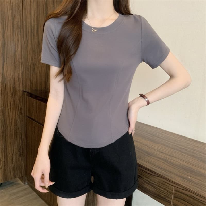 Women's Korean Style Short T-Shirt — image 2