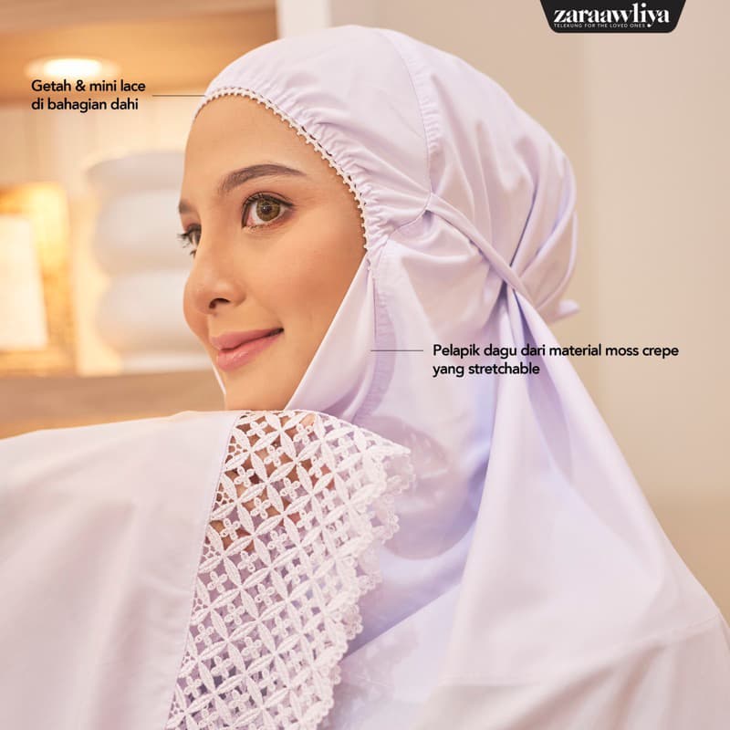 Telekung Olivia Premium Lace Cotton — image 7