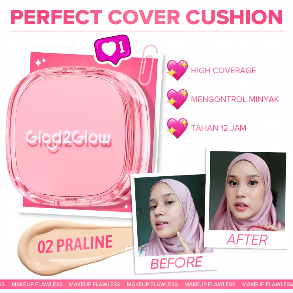 Glad2Glow Perfect Cover Cushion Foundation — image 1