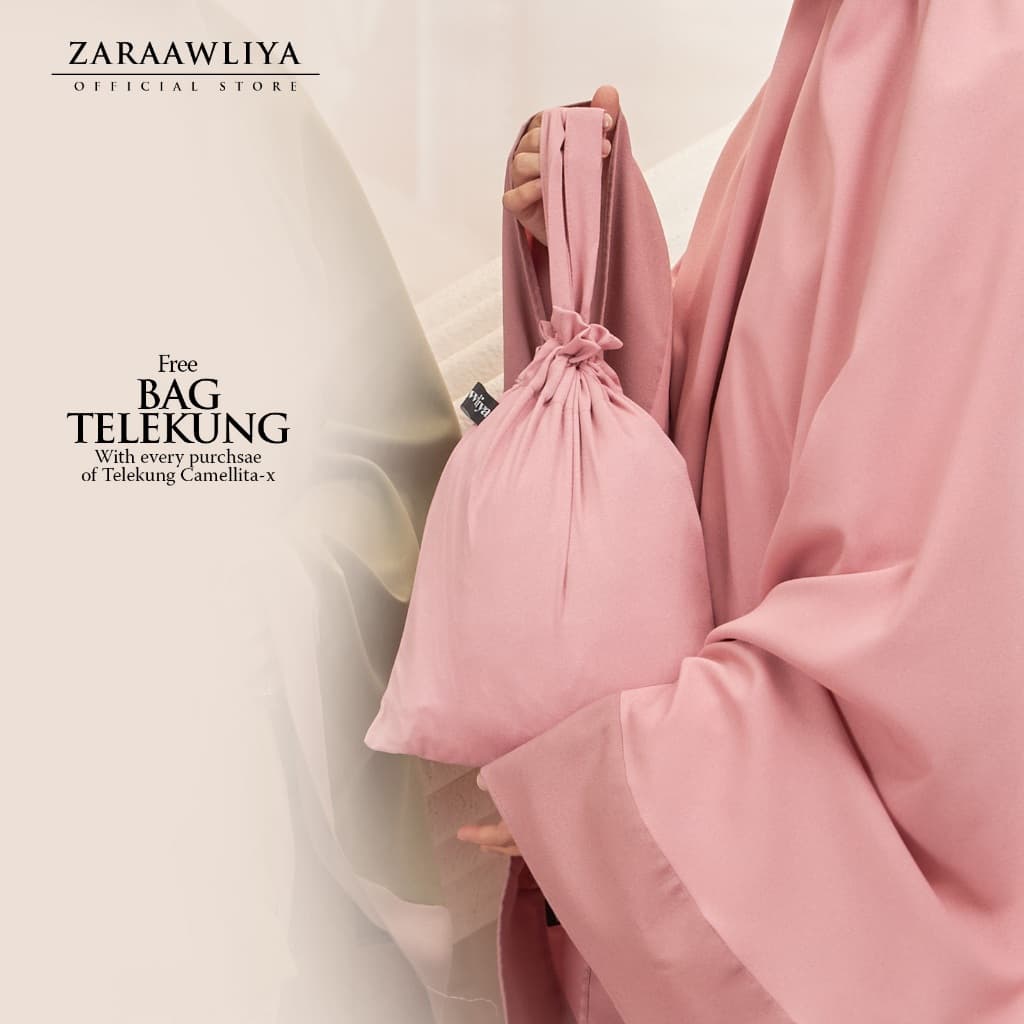 Camellita-X Monotone Telekung with Travel Bag — image 3