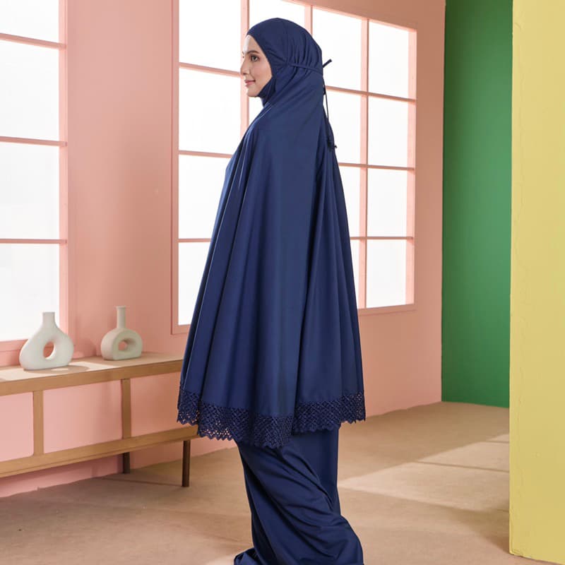 Telekung Olivia Premium Lace Cotton — image 8