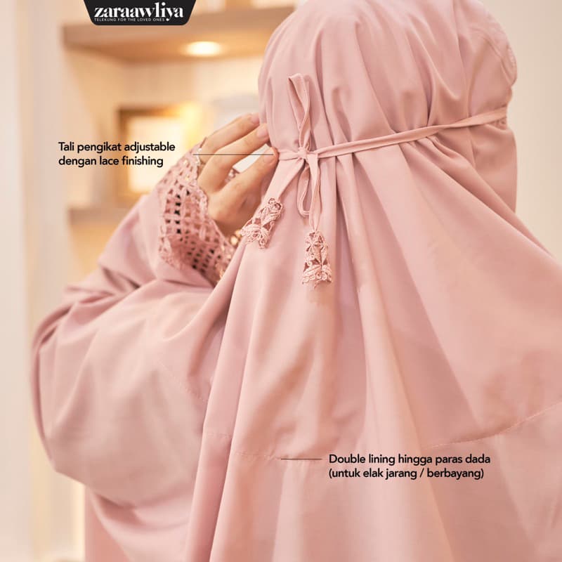 Telekung Olivia Premium Lace Cotton — image 6