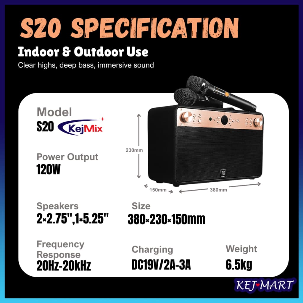 S20-RBM (120W Rechargeable)