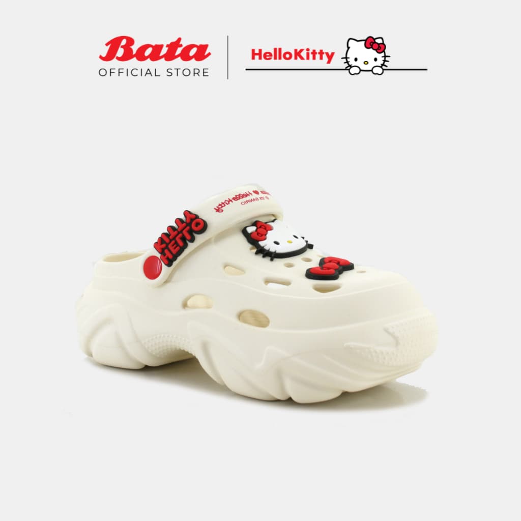 Hello Kitty Kids White Cloggy Sandal — image 1