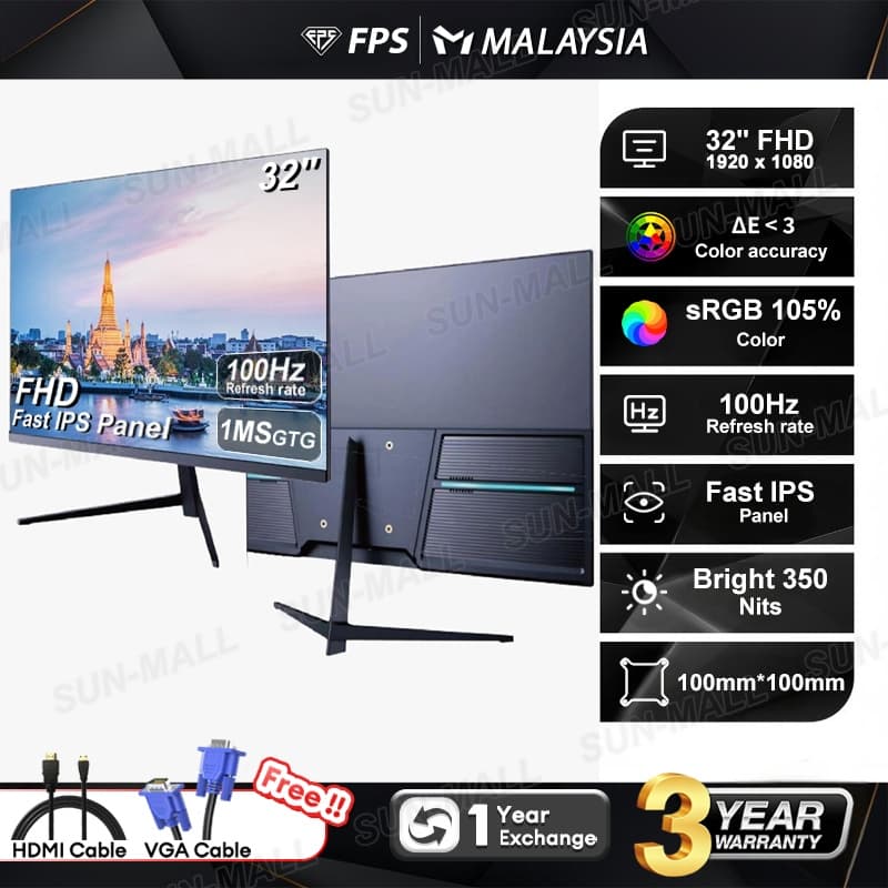 32 Inch FHD 100Hz