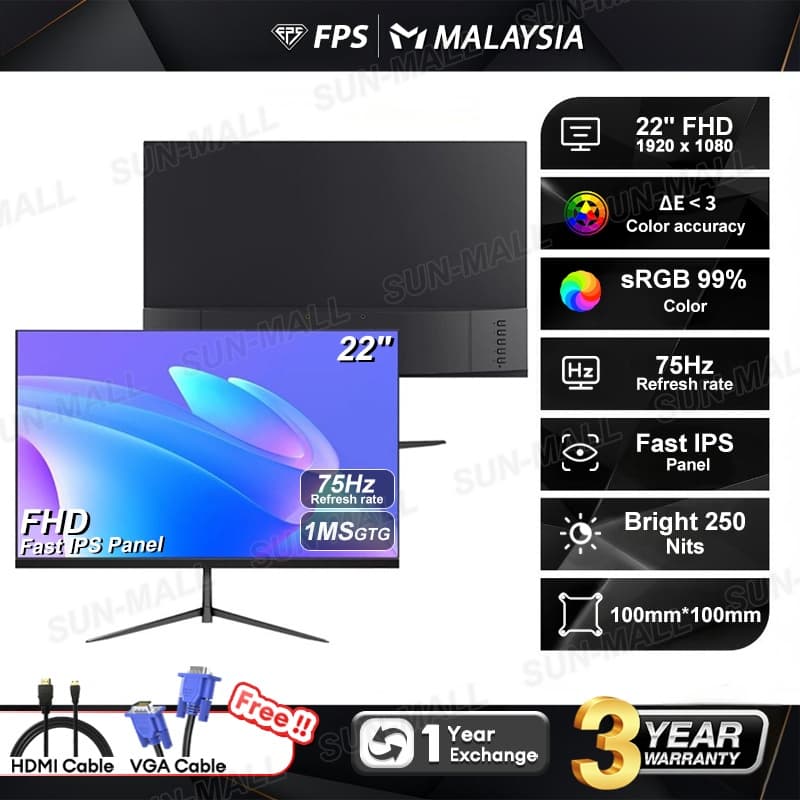 22 Inch FHD 75Hz