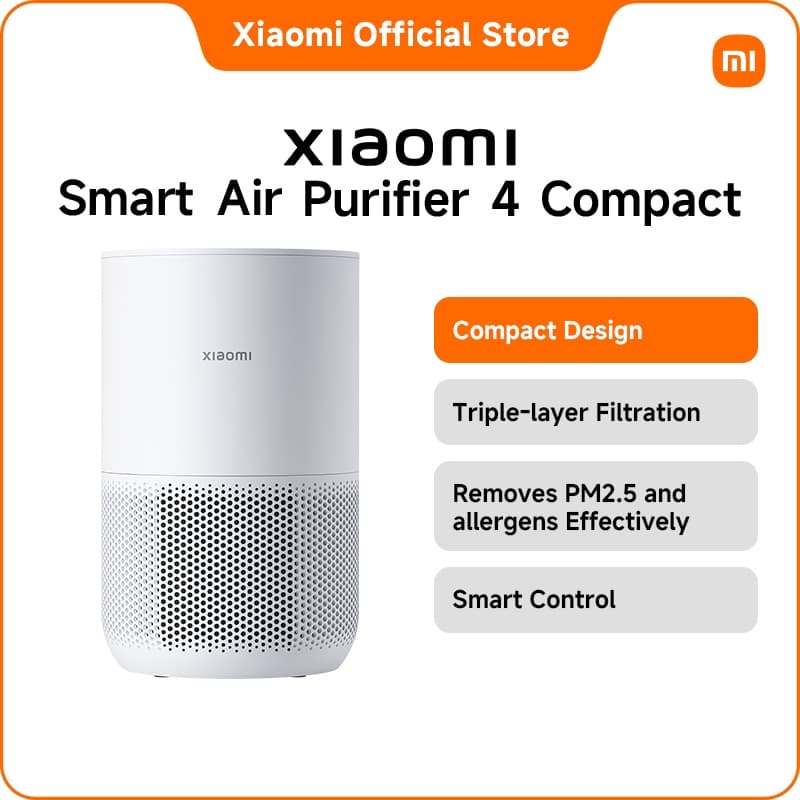 Xiaomi Smart Air Purifier 4 Compact | 230m³/h CADR, Triple-layer Filter, PM2.5 Removal, Low Noise, APP Control, 16-27㎡ — image 1