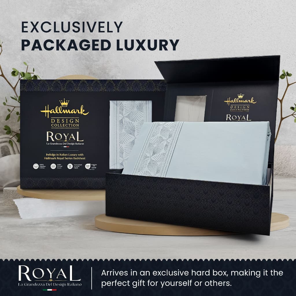 Hallmark Royal Egyptian Cotton 1500TC Full Bed Sheet Set — image 4