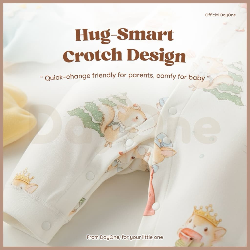Cotton Long Sleeve Baby Coverall Romper — image 7
