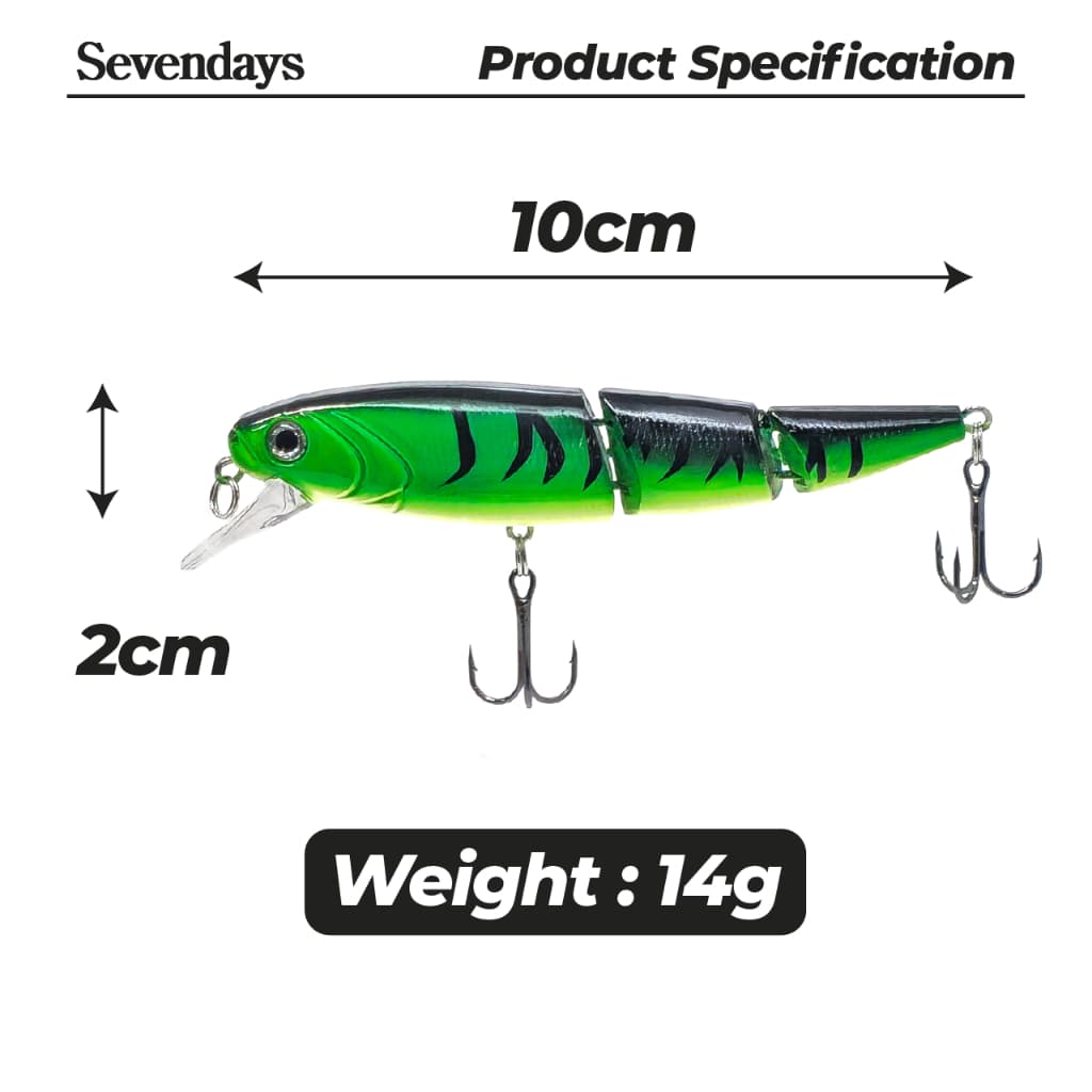 Jointed Minnow 10cm Fishing Swimbait Lure — image 7