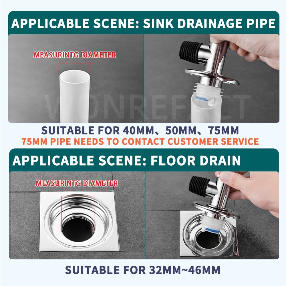 Universal Floor Drain Connector Cover — image 8