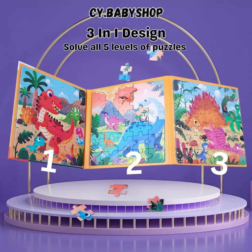 Kids 3-in-1 Magnetic Puzzle Book — image 3
