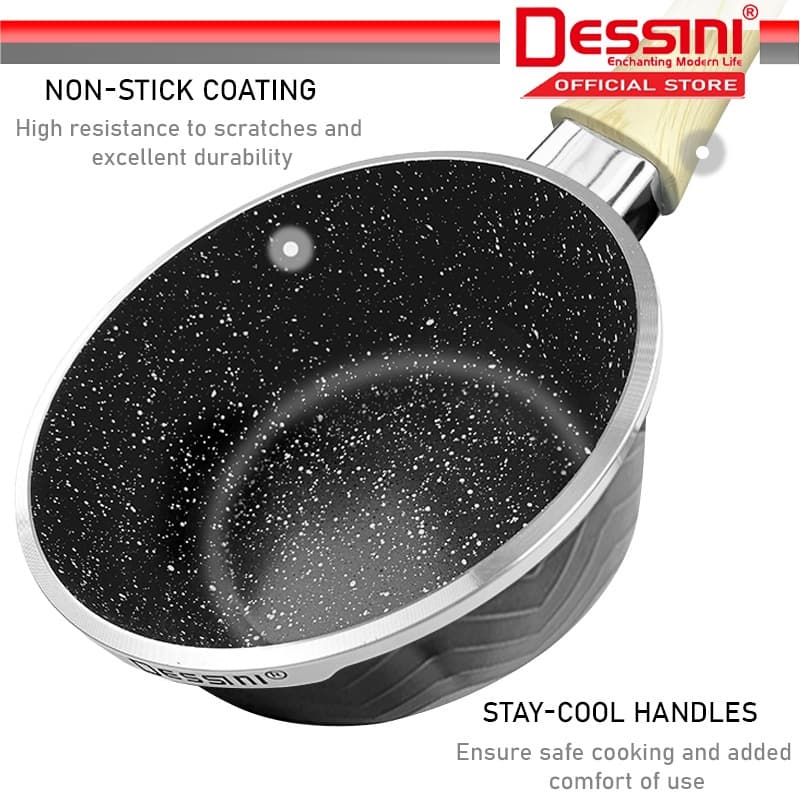 Dessini 16cm Die-Cast Aluminium Sauce Pan Non-Stick — image 2
