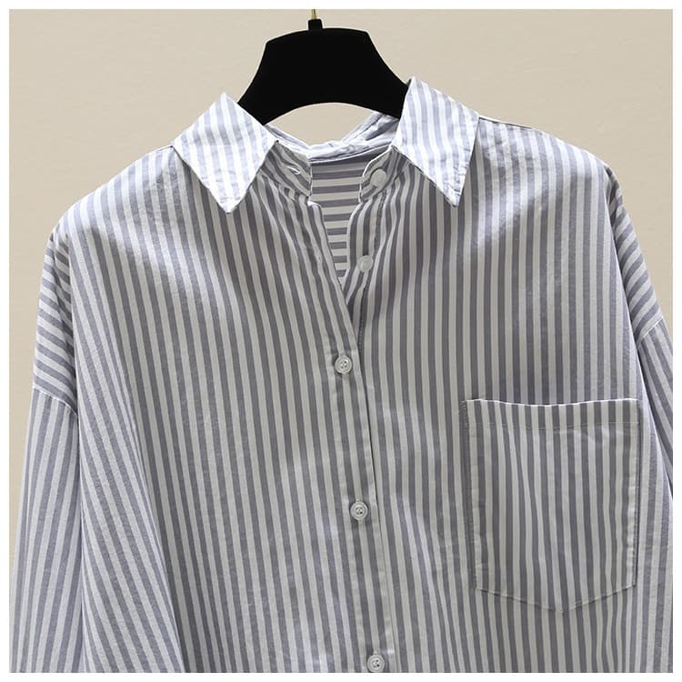Women's Striped Button Shirt — image 2