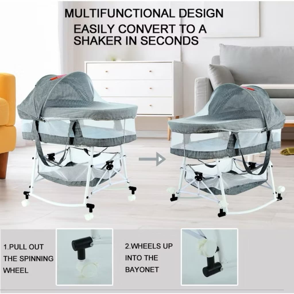 Baby Cot Cradle Portable Bed — image 4