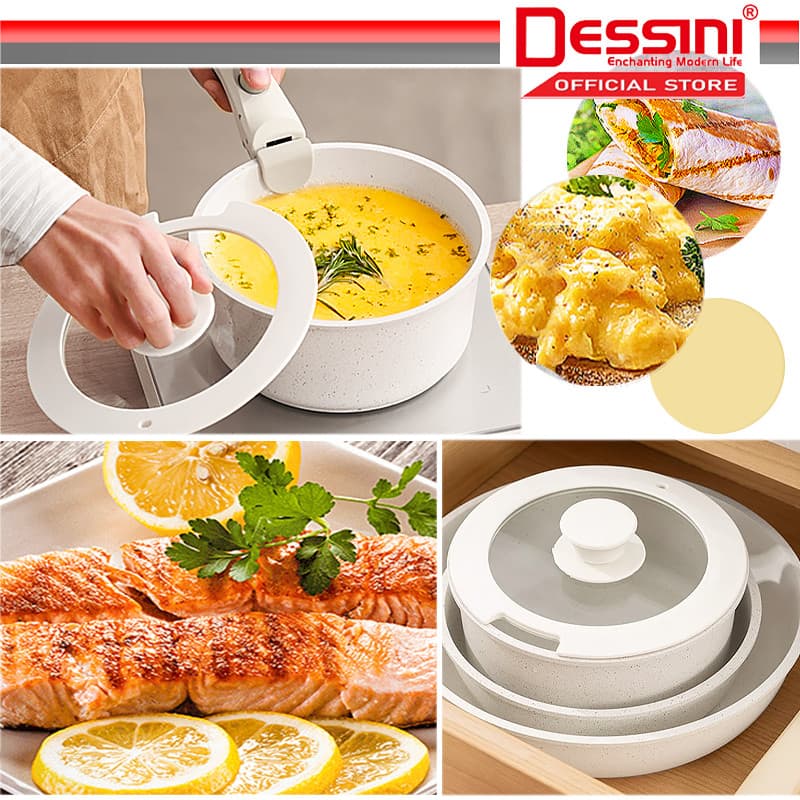 Dessini 6-Piece Detachable Handle Cookware Set — image 3
