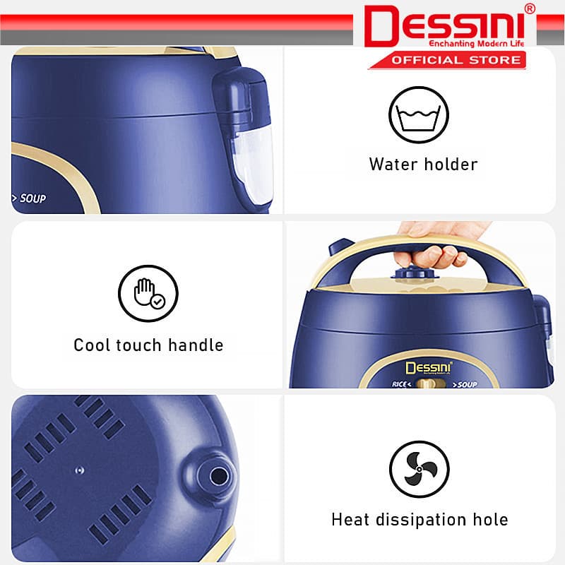 Dessini 1.8L Non-Stick Electric Rice Cooker — image 7