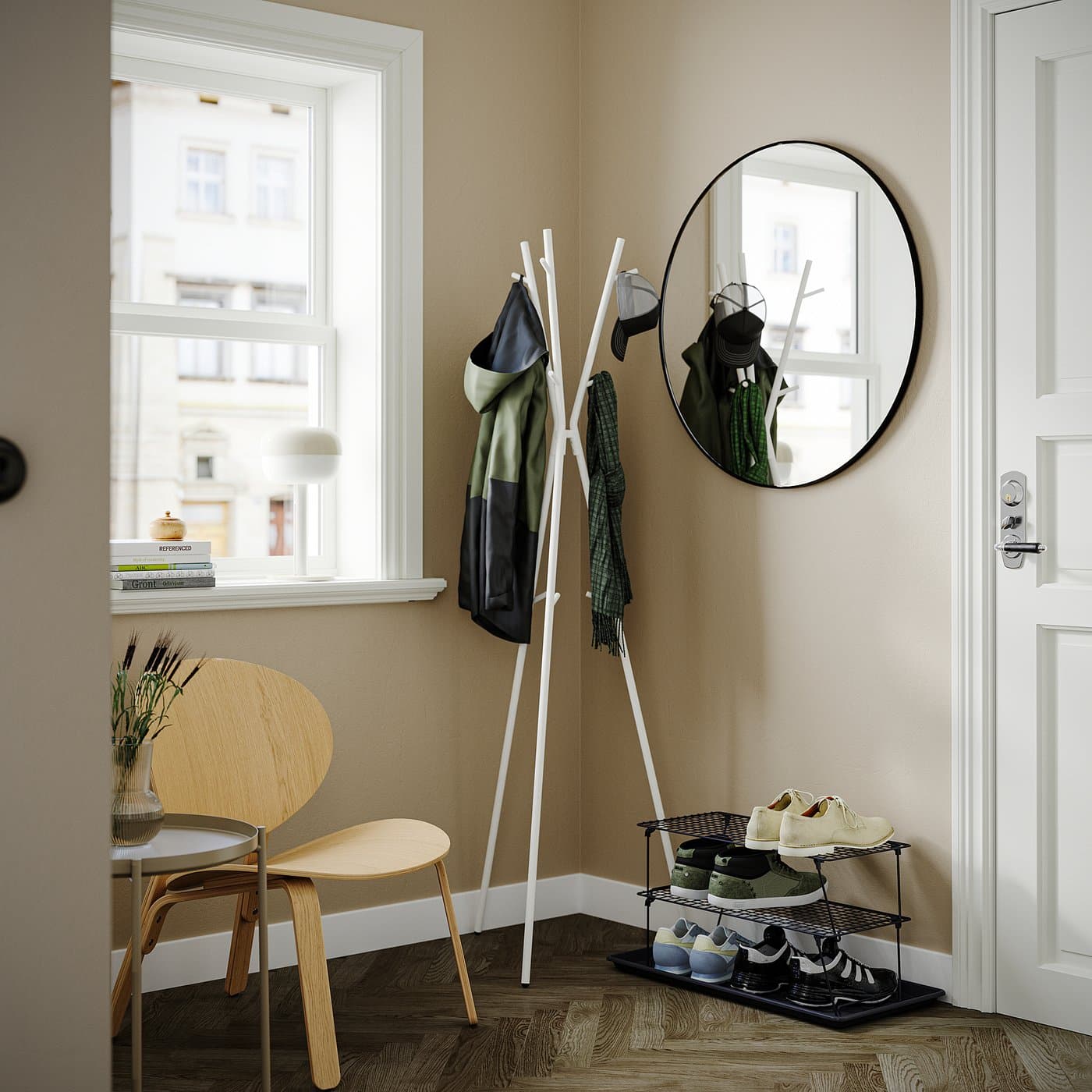 EKRAR Hat and coat stand - white 169 cm — image 2