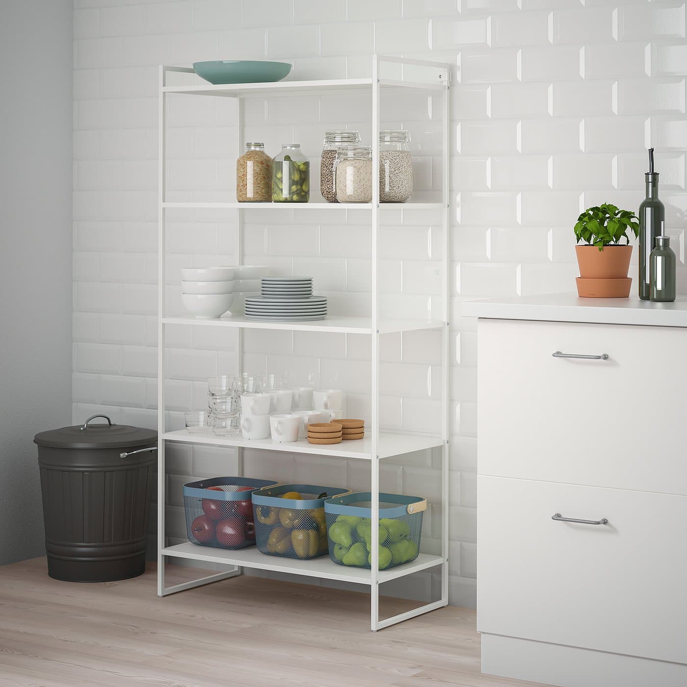 JONAXEL Shelving unit - white 80x38x160 cm — image 6