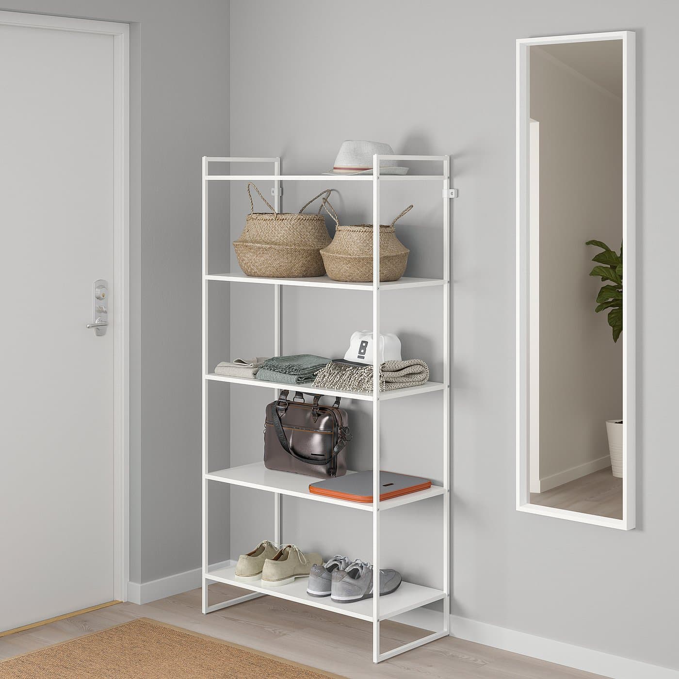 JONAXEL Shelving unit - white 80x38x160 cm — image 5