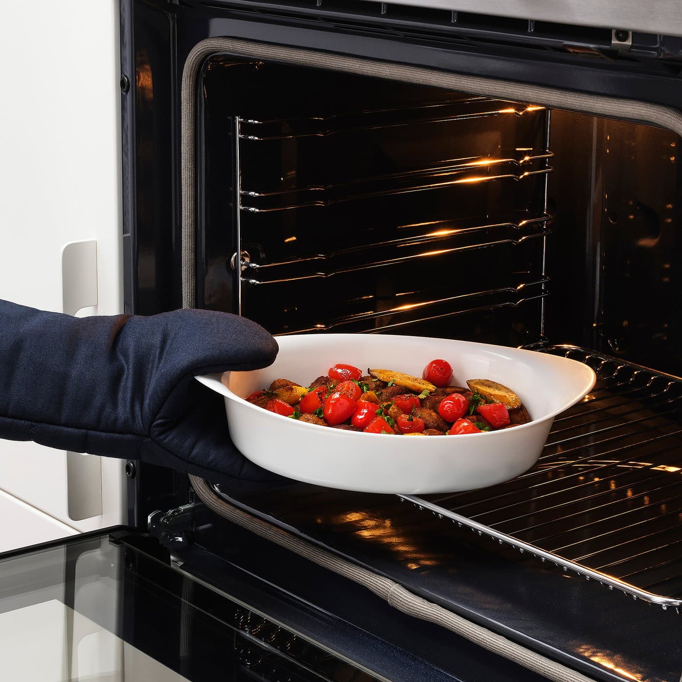 LÄTTVIKTIG Oven dish - white 30x19 cm — image 3