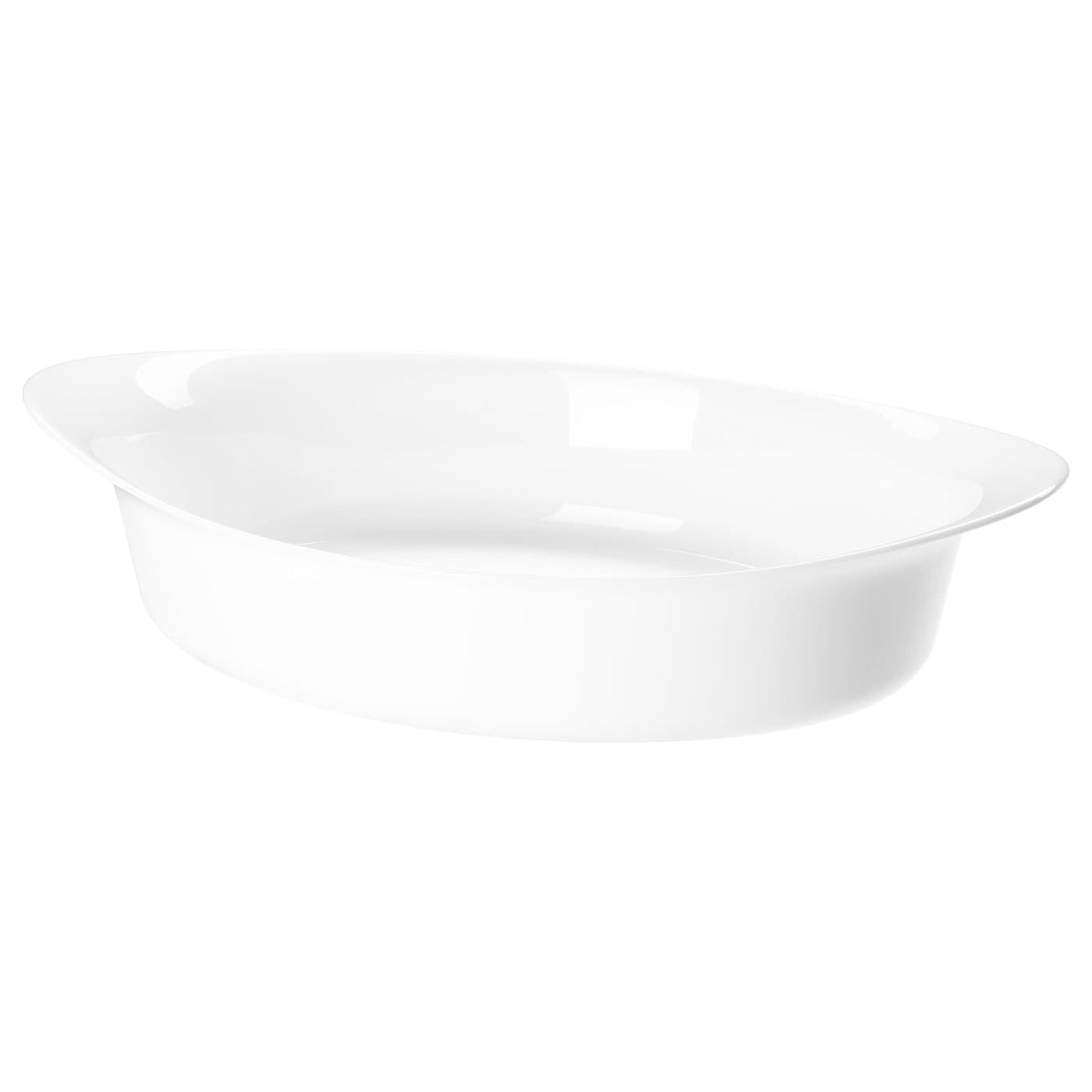 LÄTTVIKTIG Oven dish - white 30x19 cm — image 1