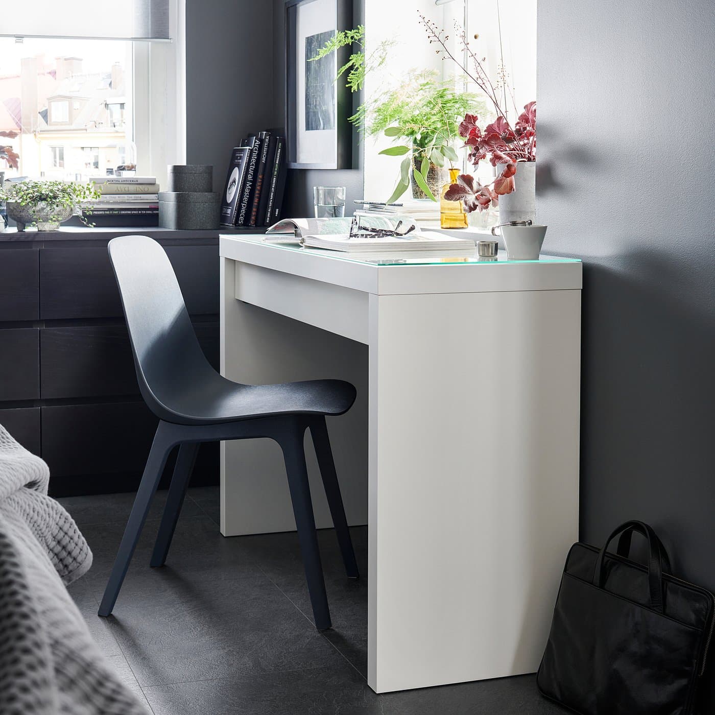 MALM Dressing table - white 120x41 cm — image 3