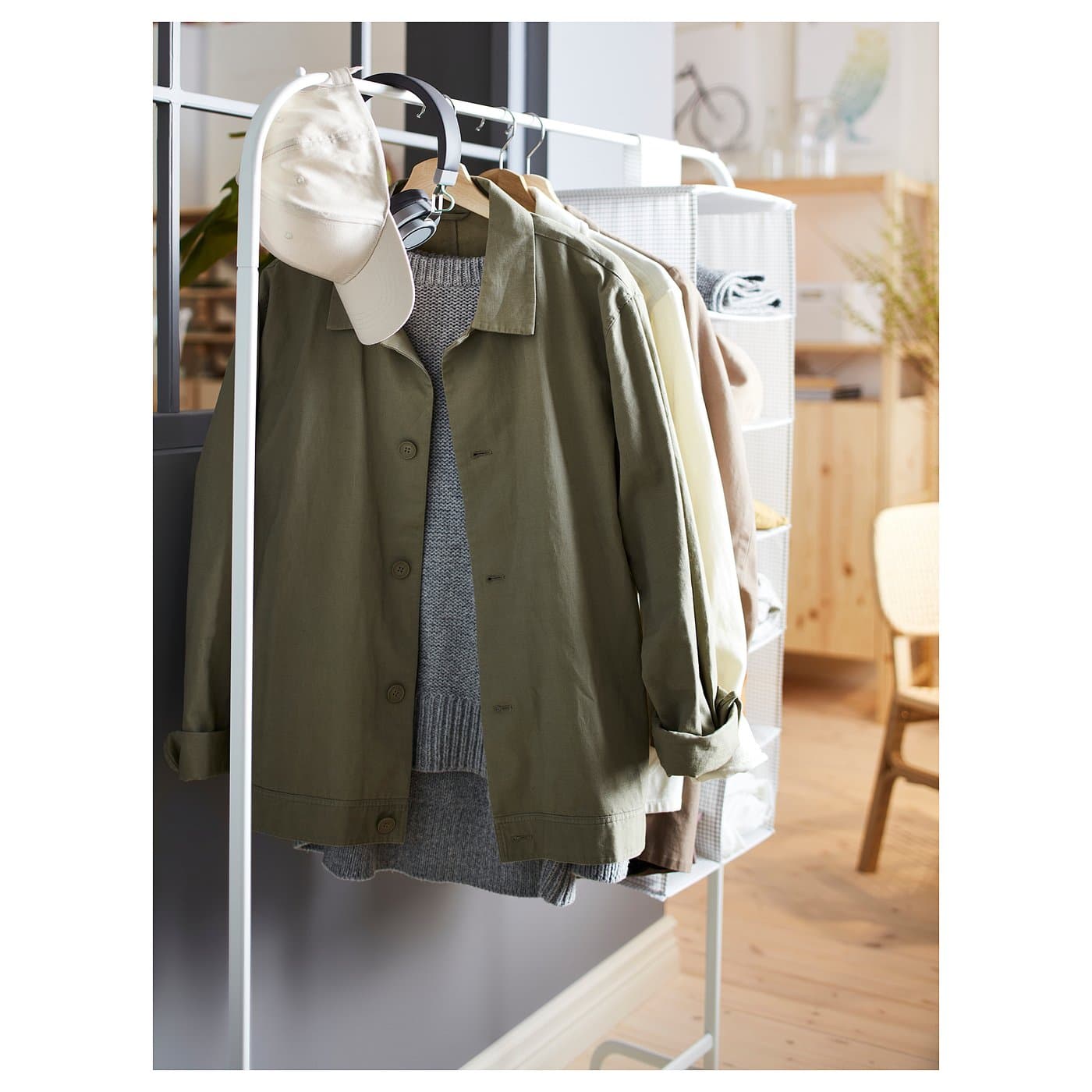 MULIG Clothes rack - white 99x152 cm — image 5