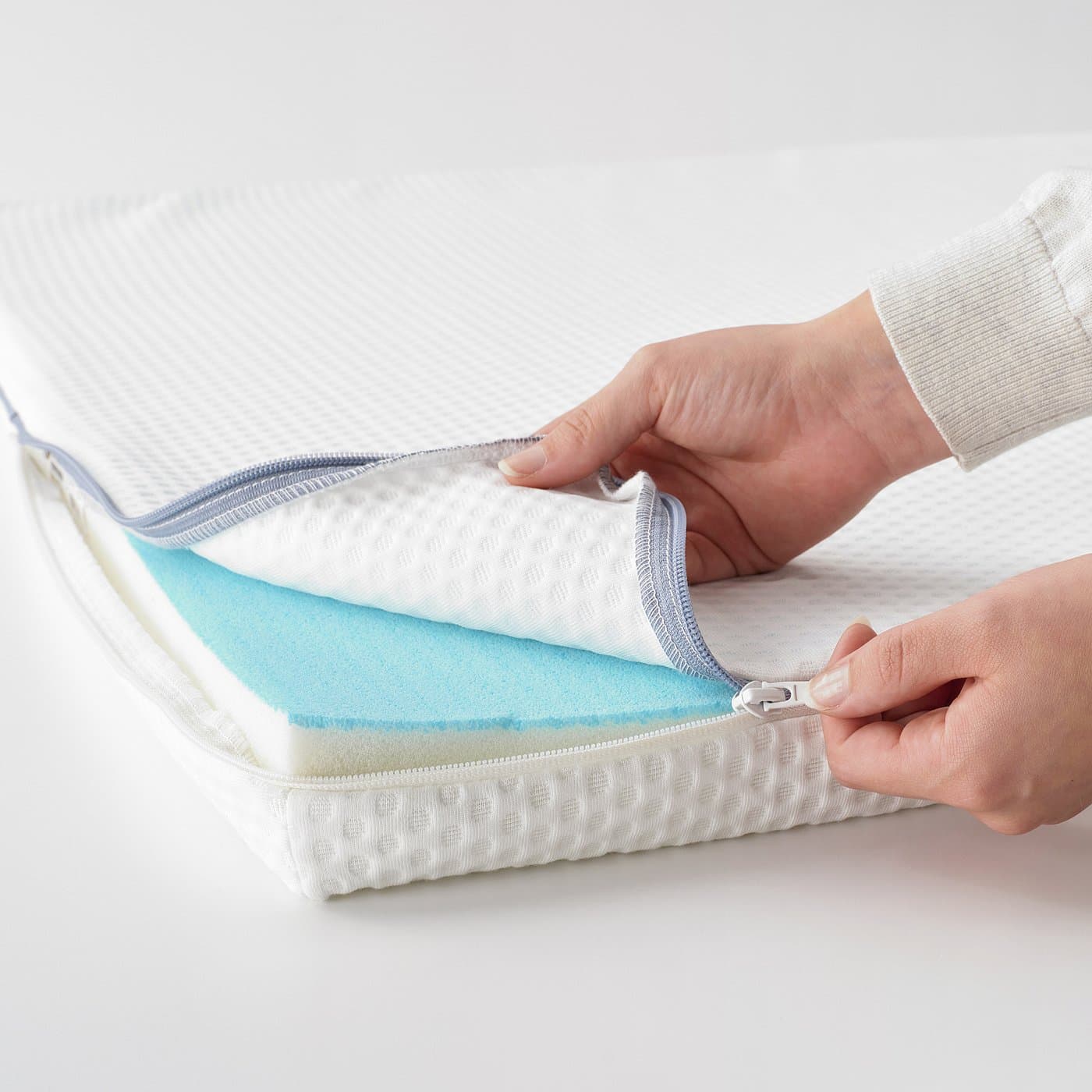 NÄSTABERG Mattress pad - white 180x200 cm — image 6