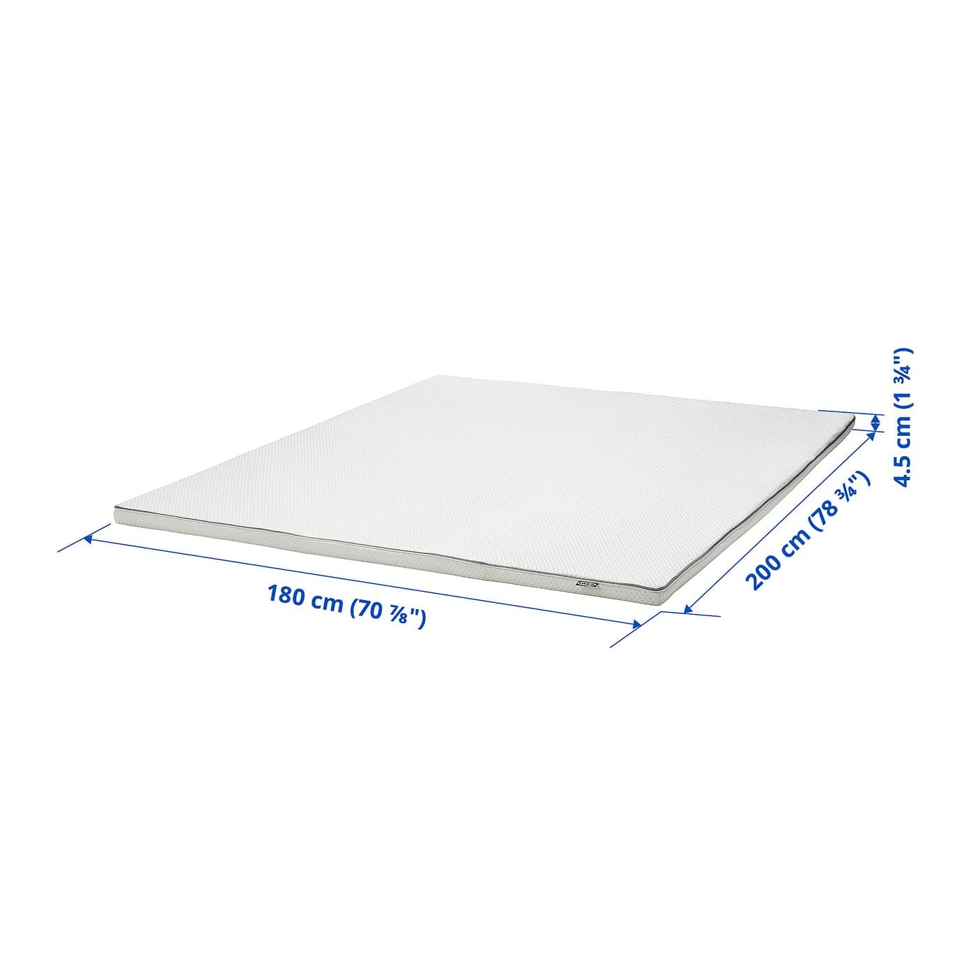 NÄSTABERG Mattress pad - white 180x200 cm — image 7