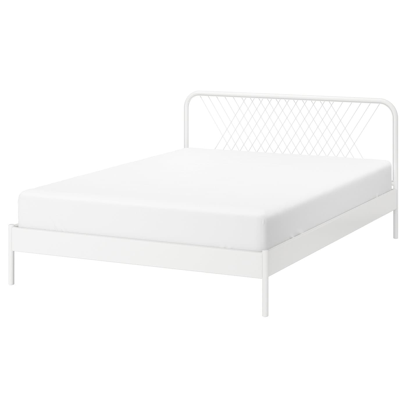 NESTTUN Bed frame - white/Luröy 150x200 cm — image 1