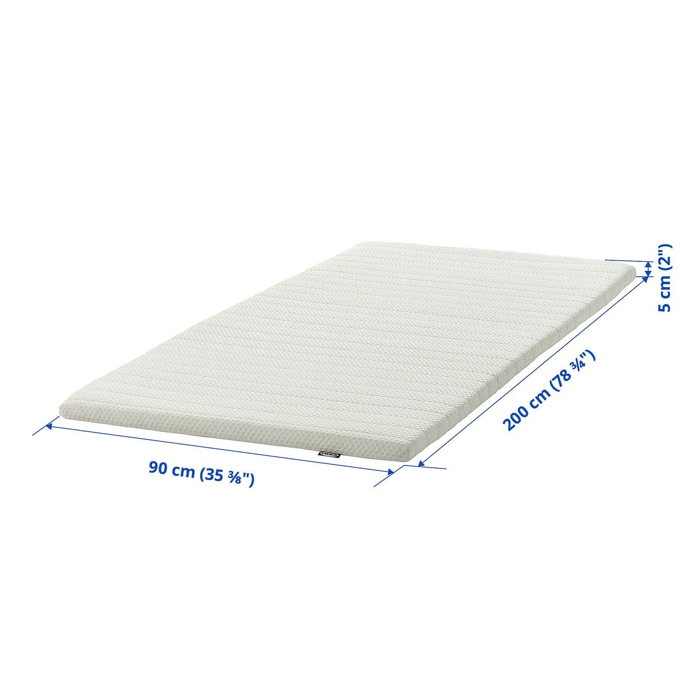 NISSEHOLM Mattress pad - white 90x200 cm — image 7