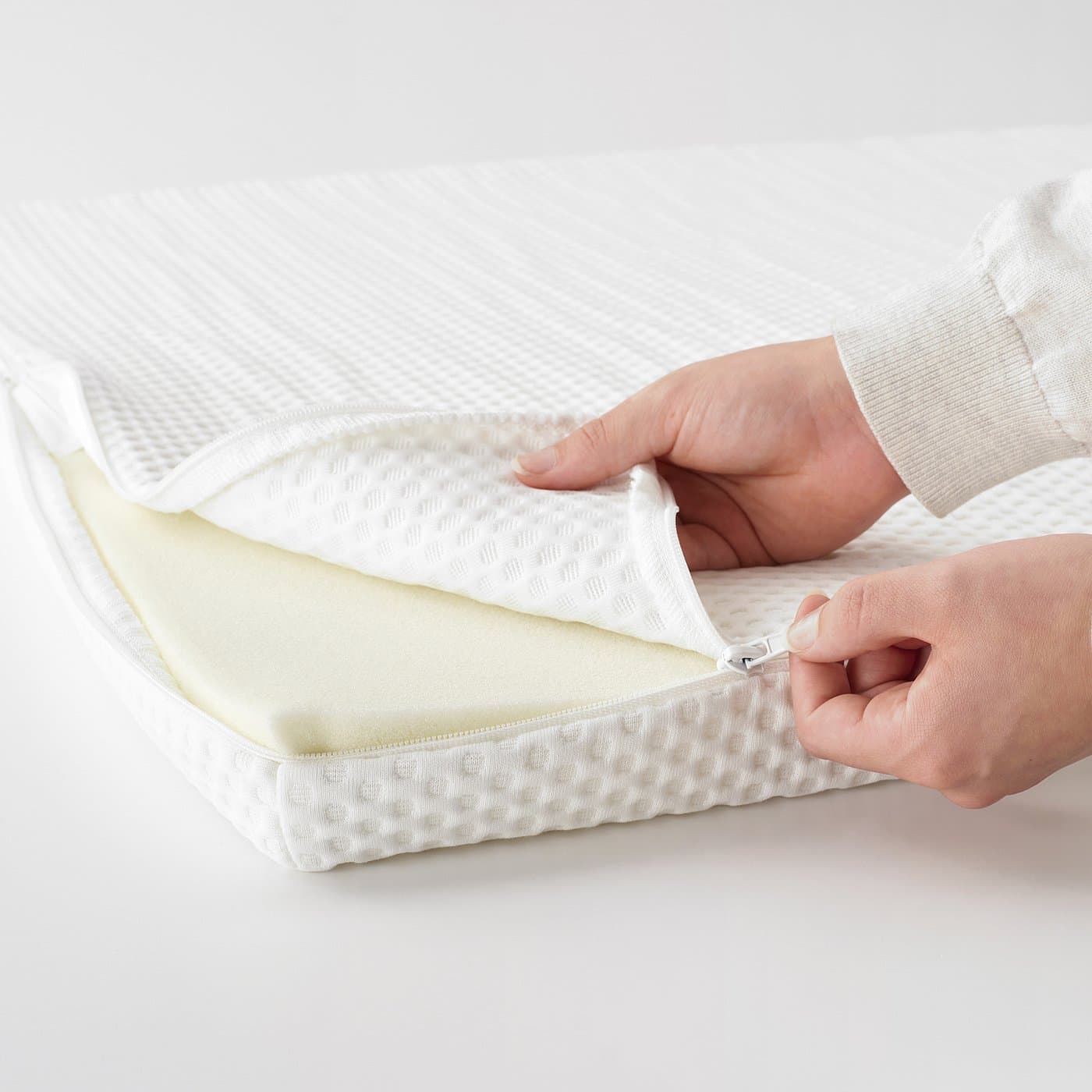 NORDBERGET Mattress pad - white 150x200 cm — image 6
