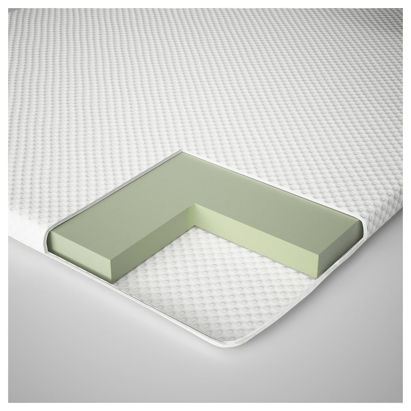 NORDBERGET Mattress pad - white 150x200 cm — image 8