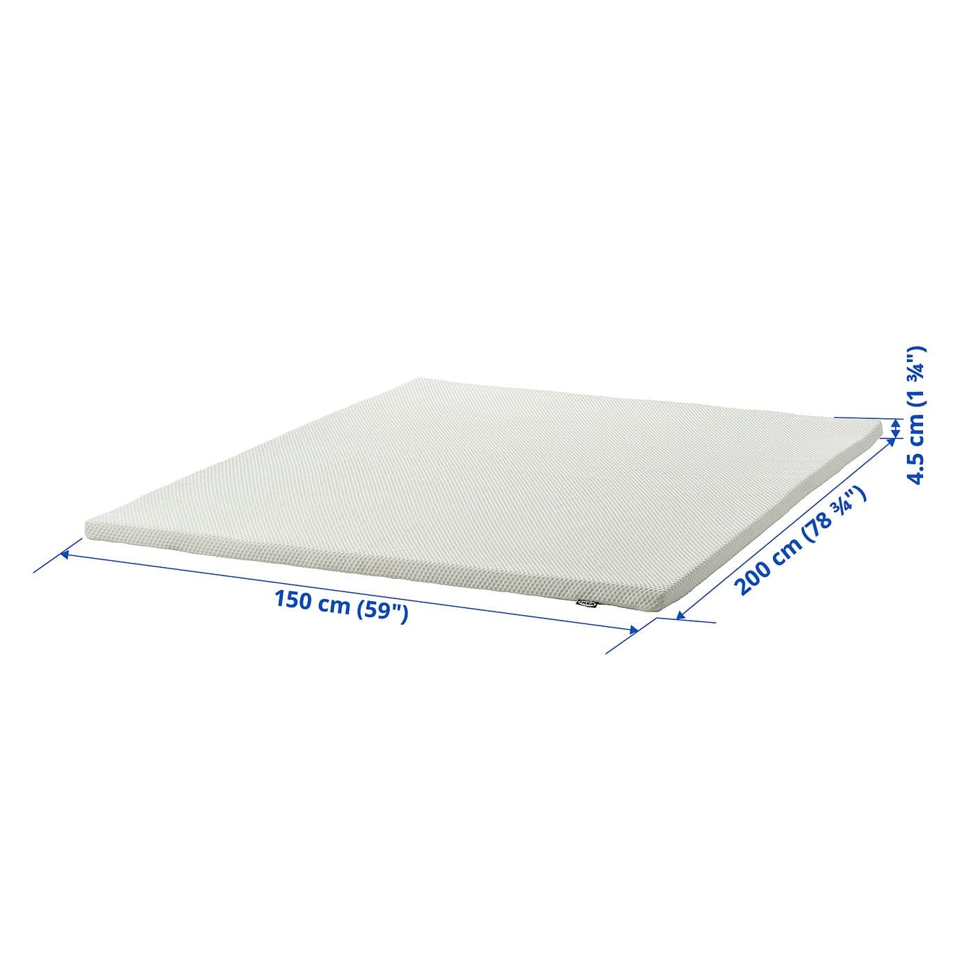 NORDBERGET Mattress pad - white 150x200 cm — image 7