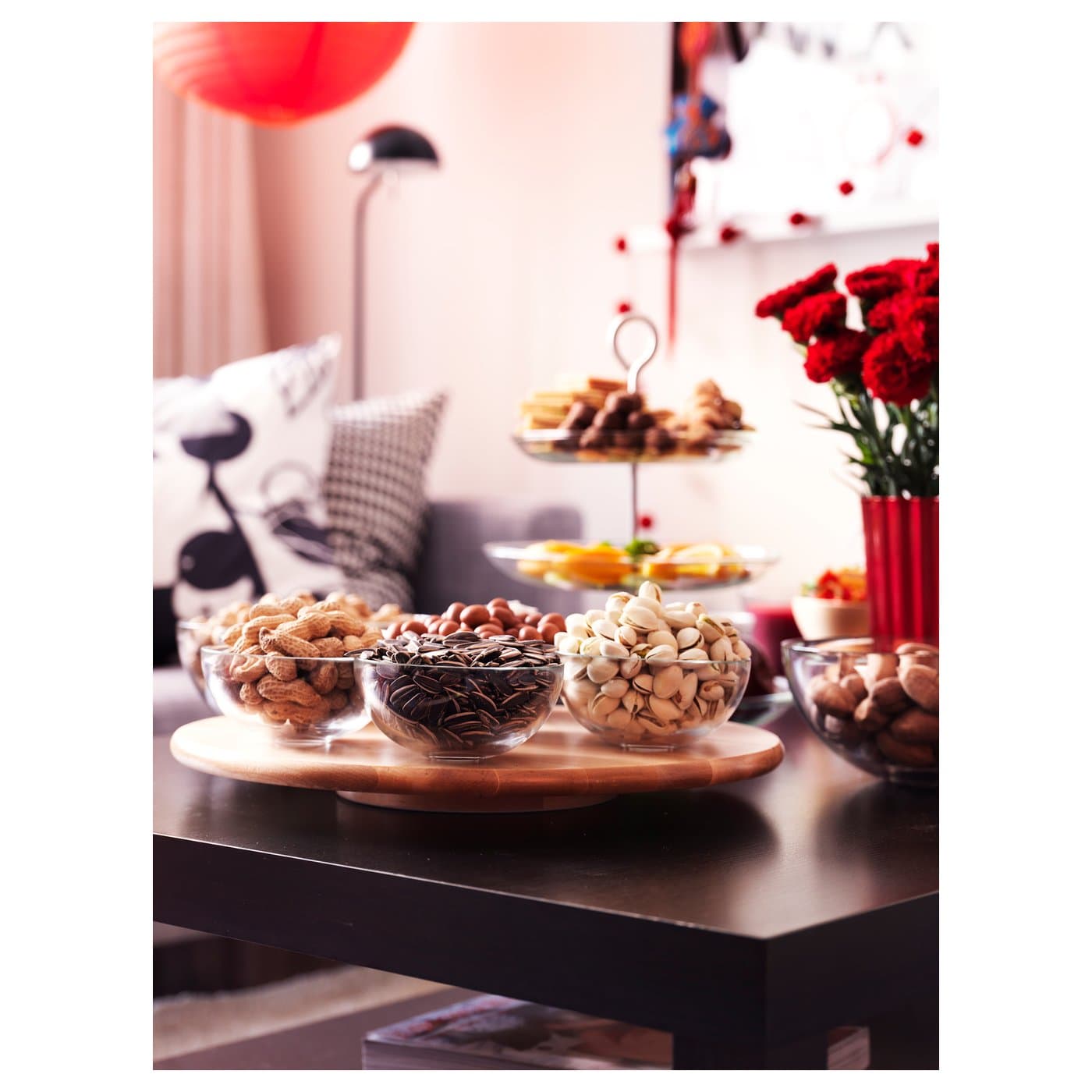 SNUDDA Lazy Susan - solid wood 39 cm — image 2