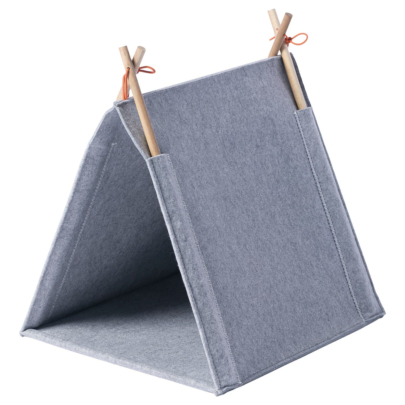 UTSÅDD Cat house - grey/felt — image 1
