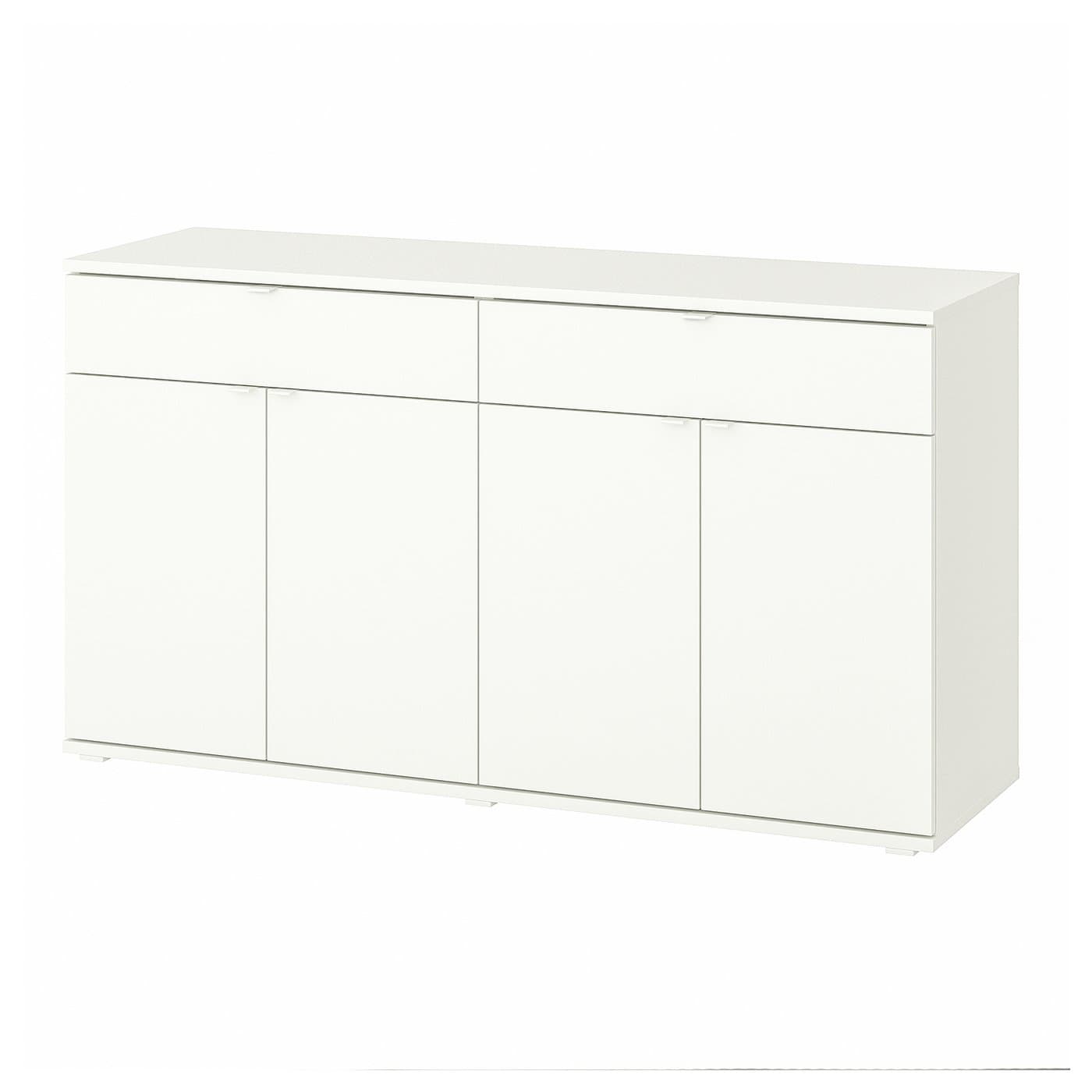 VIHALS Sideboard - white 140x37x75 cm — image 1